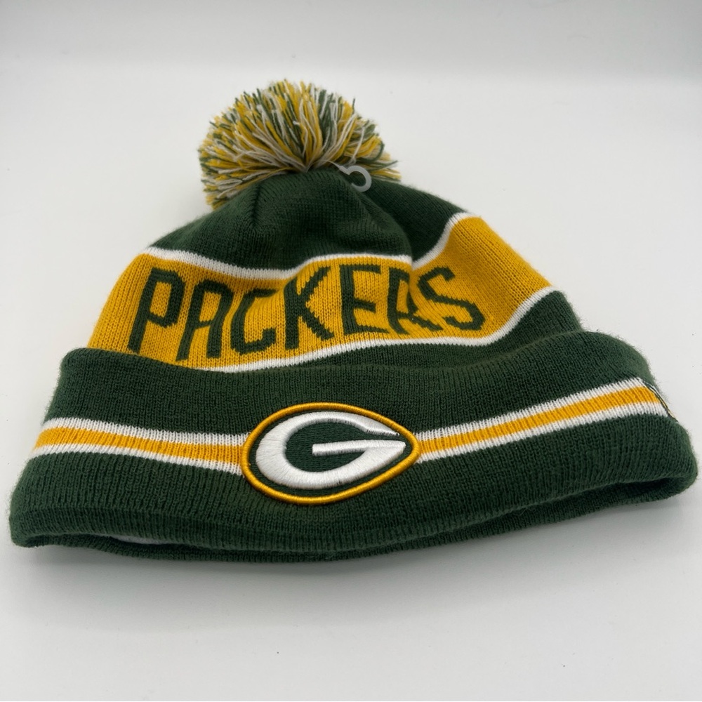 Green Bay Packers New Era Pom Knit Beanie Hat — Adult/UNISEX